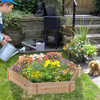 39'' x 36'' Screwless Raised Garden Bed, Hexagon Planter Box DIY Herb Garden