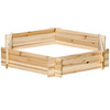 39'' x 36'' Screwless Raised Garden Bed, Hexagon Planter Box DIY Herb Garden