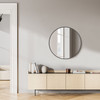 Black Round Wall Mirror 20-30 Inch, Bathroom Mirrors for Over Sink, Circle Mirror for Bathroom, Entryway, Bedroom, Vanity