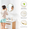 Black Round Wall Mirror 20-30 Inch, Bathroom Mirrors for Over Sink, Circle Mirror for Bathroom, Entryway, Bedroom, Vanity