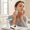 Set of 3- Lift, Sculpt and Glow Toolkit - LED Therapy, Electric Gua Sha and Microcurrent Toning Device for Radiant Skin - At-Home Facial Massager, Anti-Aging Beauty Set