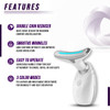Set of 3- Lift, Sculpt and Glow Toolkit - LED Therapy, Electric Gua Sha and Microcurrent Toning Device for Radiant Skin - At-Home Facial Massager, Anti-Aging Beauty Set