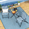 3 Pieces Outdoor Folding Chair Set Portable Folding Chair Set