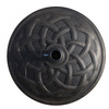Round Bronze Resin 22" 42 lbs Umbrella Base, Decorative Pattern, Fits Φ1.5", Φ1.89" Poles - Sturdy Parasol Stand for Garden
