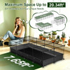 DIY Assemble Metal Small Pet Play Enclosure Multiple Layout Options,Small Animal Playpen DIY Metal Pet Enclosure with 20 Panels Waterproof Floor Mat for Hedgehogs Chickens Ducklings Rabbits