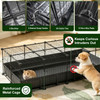 DIY Assemble Metal Small Pet Play Enclosure Multiple Layout Options,Small Animal Playpen DIY Metal Pet Enclosure with 20 Panels Waterproof Floor Mat for Hedgehogs Chickens Ducklings Rabbits