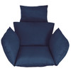 Egg Chair Cushion Hanging Basket Seat Cushion Thicken Soft Egg Swing Chair Pad Hanging Egg Chair Cushion with Headrest