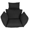 Egg Chair Cushion Hanging Basket Seat Cushion Thicken Soft Egg Swing Chair Pad Hanging Egg Chair Cushion with Headrest