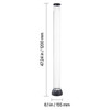 Sensory Bubble Tube Lamp, 4 ft Bubble Fish Tube, Sensory Aquarium Lamp with 10 Floating Fish & 16 Color Effects, Remote Control, Stress Relief Calming Light for Bedroom Living Room Home Decor