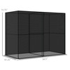 Crop Cage 4x8 Walk-in HDPE Cover Zippered Doors Plant Protector for Herbs Plants