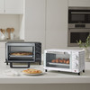 4 Slice Countertop Toaster Oven with 3 Settings, Includes Baking Rack and Pan, Black, New