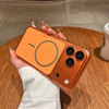 For I Phone 17 Pro Max  Case  Phone Cover Orange Magnetic Wireless Charging