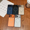 For I Phone 17 Pro Max  Case  Phone Cover Orange Magnetic Wireless Charging