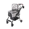 4-Wheel Foldable Pet Stroller for Dogs & Cats 360° Rotating Wheels, Separable Carrier & Travel Bag for Small Animals