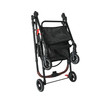 4-Wheel Foldable Pet Stroller for Dogs & Cats 360° Rotating Wheels, Separable Carrier & Travel Bag for Small Animals