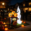 Halloween Inflatable Outdoor Decoration with LED Lights, Weather Resistant 210T Polyester Blow Up Decor with Blower, Ground Stakes Ropes Water Bag for Yard Lawn Garden Holiday Decor