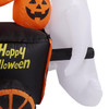 Halloween Inflatable Outdoor Decoration with LED Lights, Weather Resistant 210T Polyester Blow Up Decor with Blower, Ground Stakes Ropes Water Bag for Yard Lawn Garden Holiday Decor