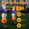 8.2 FT Cute Halloween Inflatables Pumpkin Archway Outdoor Decoration, Giant Blow up Yard Arch Decorations with Built-in LED Lights for Holiday Party Front Yard Lawn Garden Decor