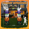 8.2 FT Cute Halloween Inflatables Pumpkin Archway Outdoor Decoration, Giant Blow up Yard Arch Decorations with Built-in LED Lights for Holiday Party Front Yard Lawn Garden Decor