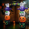 8.2 FT Cute Halloween Inflatables Pumpkin Archway Outdoor Decoration, Giant Blow up Yard Arch Decorations with Built-in LED Lights for Holiday Party Front Yard Lawn Garden Decor