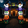 8.2 FT Cute Halloween Inflatables Pumpkin Archway Outdoor Decoration, Giant Blow up Yard Arch Decorations with Built-in LED Lights for Holiday Party Front Yard Lawn Garden Decor