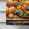 French Bulldog Thanksgiving House Flag Large Porch Sleeve Pole Decorative Outside Yard Banner Artwork Wall Hanging, Polyester, House Size, Multicolor