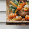 White Boxer Thanksgiving House Flag Large Porch Sleeve Pole Decorative Outside Yard Banner Artwork Wall Hanging, Polyester, House Size, Multicolor