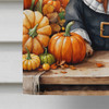 Yorkshire Terrier Thanksgiving House Flag Large Porch Sleeve Pole Decorative Outside Yard Banner Artwork Wall Hanging, Polyester, House Size, Multicolor