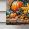 Black Labrador Retriever Thanksgiving House Flag Large Porch Sleeve Pole Decorative Outside Yard Banner Artwork Wall Hanging, Polyester, House Size, Multicolor