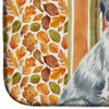 Blue Belton English Setter Heirloom Fall Dish Drying Mat Absorbent Dish Drying Mat Pad for Kitchen Counter Dish Drainer Mat for Countertop, 14 x 21", Multicolor