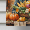 Australian Shepherd Thanksgiving House Flag Large Porch Sleeve Pole Decorative Outside Yard Banner Artwork Wall Hanging, Polyester, House Size, Multicolor