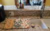 Cairn Terrier Heirloom Fall Dish Drying Mat Absorbent Dish Drying Mat Pad for Kitchen Counter Dish Drainer Mat for Countertop, 14 x 21", Multicolor