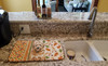Tawny Briard Heirloom Fall Dish Drying Mat Absorbent Dish Drying Mat Pad for Kitchen Counter Dish Drainer Mat for Countertop, 14 x 21", Multicolor