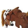 Kids Ride On Horse for Toddlers 3-5, with Realistic Sound, Stuffed Animal Horse Toy for Kids with Padding, Soft Feel, Brown