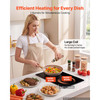 Induction Cooktop 12inch 2 Burners Built-in Electric Stove 110V 1800W, Countertop Induction Burner, with 9 Power Levels, LED Touch Screen, Ceramic Glass Surface, Child Lock, for Kitchen, RV
