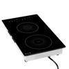 Induction Cooktop 12inch 2 Burners Built-in Electric Stove 110V 1800W, Countertop Induction Burner, with 9 Power Levels, LED Touch Screen, Ceramic Glass Surface, Child Lock, for Kitchen, RV