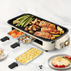 Smokeless Indoor Electric Grill with Removable Non-Stick Plate, 1500W Portable BBQ Griddle, Dishwasher Safe, Hot Pot Cooking, Kitchen Essential, Perfect Gift for Holidays, Christmas, and More