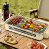 Smokeless Indoor Electric Grill with Removable Non-Stick Plate, 1500W Portable BBQ Griddle, Dishwasher Safe, Hot Pot Cooking, Kitchen Essential, Perfect Gift for Holidays, Christmas, and More