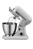 Geek Chef 4.8QT Electric Stand Mixer, 12 Speeds Tilt-head with Dough Hook, Whisk, Beater, Bowl, Rotary Knob, Home Kitchen Use, Gray