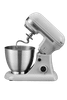Geek Chef 4.8QT Electric Stand Mixer, 12 Speeds Tilt-head with Dough Hook, Whisk, Beater, Bowl, Rotary Knob, Home Kitchen Use, Gray