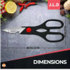 Heavy Duty Multi-Purpose Kitchen Scissors, Food Scissors, Sharp Scissors with Nutcrackers, Bottle Opener, Can Opener, Vegetable Cutting Scissors, Chopping Scissors, Multi-Purpose Utensil Gadgets