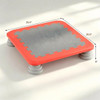 25.5 Inch Kids Mini Trampoline with Non-Slip EVA Jumping Surface, Rounded Edge PU Foam Foot Pads Compact Indoor Outdoor Balance Bounce Toy for Toddlers Ages 3+ Red