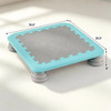 25.5 Inch Kids Mini Trampoline with Non-Slip EVA Jumping Surface, Rounded Edge PU Foam Foot Pads Compact Indoor Outdoor Balance Bounce Toy for Toddlers Ages 3+ Blue