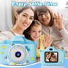 Kids Camera Toys for 3-8 Year Old Girls Boys, Toddler Digital Video Camcorder with Cartoon Soft Silicone Cover, Christmas Birthday Gifts for Kids - 32GB SD Card Included