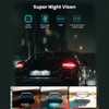 Front and rear Dash Cam, with 64GB card, 3.8 "4K UHD Wifi GPS touchscreen