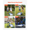 Cornhole Set, 3x2 ft Corn Hole Game Boards, Aluminum Weatherproof Portable Toss Board, Indoor and Outdoor Foldable Cornhole Play for Adults, Include 8 Bean Bags, for Yard Backyard Beach Camping