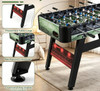 Full Size 54 Inch Foosball Table for Home Game Room with Ergonomic Handles Includes 2 Balls Ideal for Casual Gaming