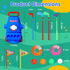 Toddler Golf Set with 4 Balls 4 Clubs 2 Holes 2 Flags Golf Cart Indoor Outdoor Golf Game Gift For 3-5 Years Old Kids