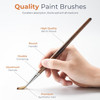 30pcs Paint Brush Set, Professional Paintbrushes with Paint Spatula and Cloth Roll, Craft Paint Brushes for Acrylic Painting, Oil, Watercolor, Gouache, Art Supplies for Artists and Beginners