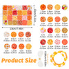 1510 Pcs Fall Bracelets Beads Kit with 24 Grid Storage Box Maple Leaf Pumpkin Star Shaped Clay Beads for Jewelry Making Beads Heishi Beads for DIY Craft Thanksgiving Harvest Party Gift